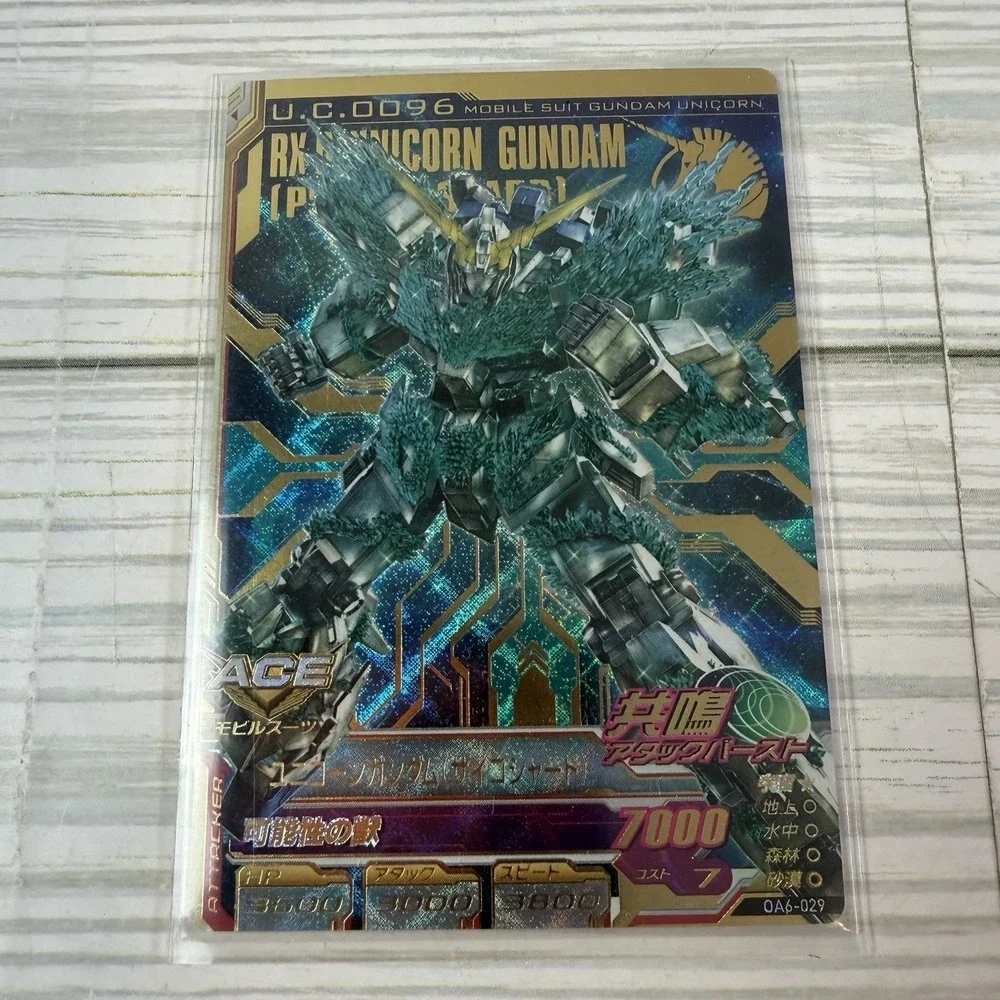 OA6-029 Unicorn Gundam Perfect Rare Gundam Try Age Card Holo JP